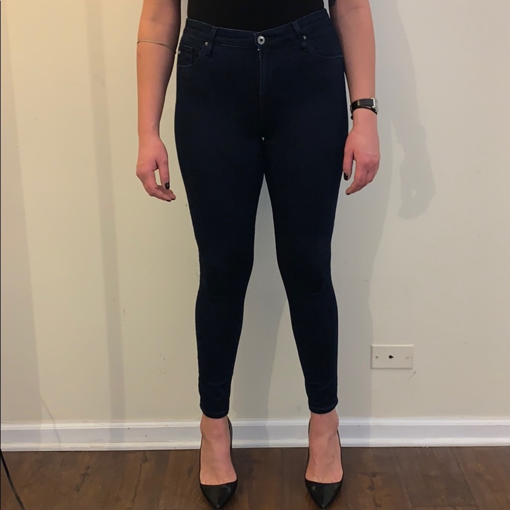 Adriano Goldschmied indigo skinny jeans.